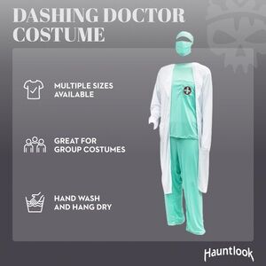 Halloween Costume “Dashing Doctor”, Unisex, XXL